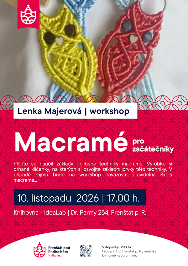 Workshop: MACRAMÉ pro začátečníky (Lenka Majerová)